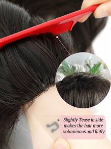 Toppers tóc 19Inch dành cho phụ nữ có mái tóc mỏng, Bán chạy Topper tóc có độ che phủ lớn 6,5x6,5 inch Toppers tóc tổng hợp dành cho tóc mỏng Toppers tóc màu nâu sô cô la Tóc miếng cho phụ nữ - Nâu đen - Xem 6