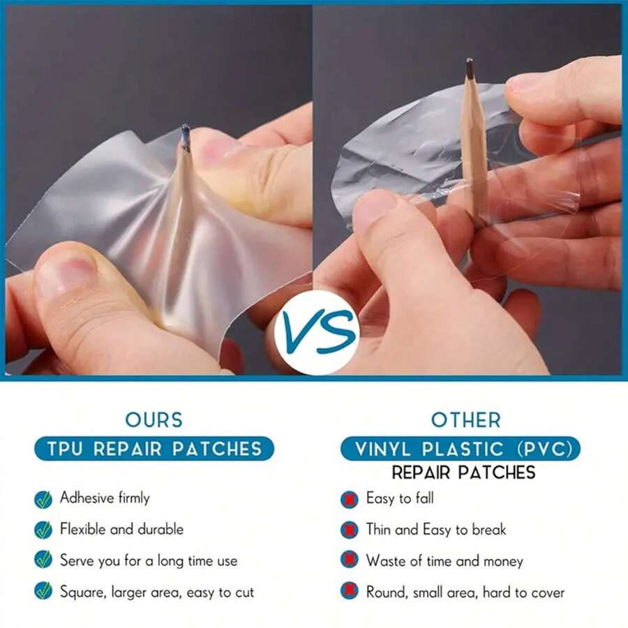 10PCS TPU Air Cushion Repair Subsidies, Used To Repair Outdoor Swimming