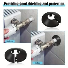 4/8pcs Radiator Pipe Clamp Cover, Floor Decorative Radiator, Wall Decorative Water Pipe Cover, Pipe Faucet Accessories Kitchen Items Kitchen Accessories Kitchen Kitchen Tools - Multicolor - View 4