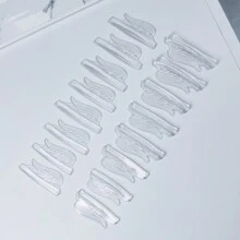 Libeauty 8 Pairs Of Eyelash Lift Shields, High Viscosity,Self-Adhesive, Stick To Skin Without Glue, Super Elastic, Reusable After Cleaning, Suitable For All Lengths Of Eyelashes, Soft And Long Malleable, Fast Upper Hand, Suitable For Salon And Diy