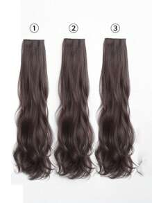 3pcs Wavy Hair Extensions Clip-In Hairpieces For Slouchy Hairstyle
