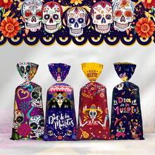 50 cái/gói Túi đựng quà hình đầu lâu cho tiệc Halloween, đồ ăn nhẹ, kẹo, bao bì quà tặng, đồ trang trí Halloween, đồ dùng cho tiệc Halloween, đồ trang trí Halloween, đồ trang trí Halloween, đồ trang trí Halloween, trang chủ Halloween, tiệc Halloween, túi đựng đồ trang trí Halloween, tiệc Halloween - Nhiều màu - Xem 3