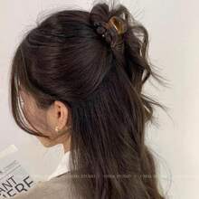 1个黑色和红色亚克力大爪章鱼发夹，适用于高马尾辫，可作发夹、发卡、发饰、抓发夹、发卡、发饰夹，秋冬季女士度假装扮及夏季装扮的爪夹发饰 - 彩色 - 查看 7