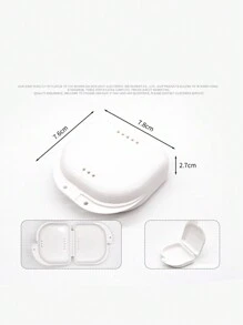 1pc Aligner Case Travel Kit, Retainer Case With Built-In Mirror ,Denture Storage Box With Mirror, Portable Orthodontic Braces Case, Dental Retainer Storage Box,Cute Slim Aligner Case Compatible With Invisalign, Night Mouth Guard Case - Multicolor - View 20