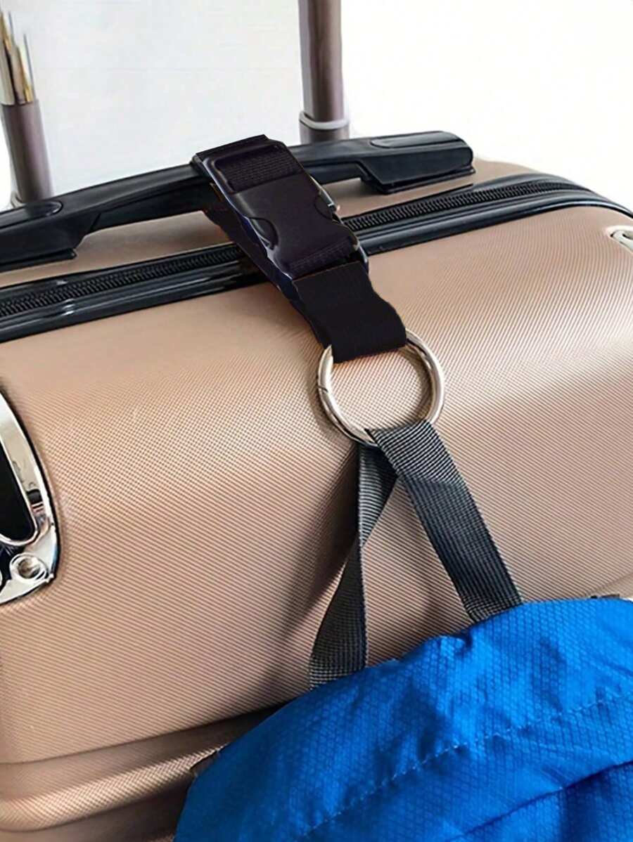 1 Dây đeo hành lý có thể điều chỉnh, Dây đeo hành lý, Dây đai vali An ninh du lịch Mang theo dây đeo, Dây đai an toàn hành lý nylon di động Khóa tháo cho du lịch, Phụ kiện du lịch hành lý, Dễ dàng mang theo, Dây đeo ngoài trời thiết thực cho du lịch bằng ô tô, Hành lý có dây đeo khóa bên ngoài cho hành lý , Dây treo hành lý chống thất lạc - màu đen - Xem 1