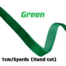 5 Iarde Rotolo di nastro in velluto di alta qualità da 1 cm di larghezza, morbido e lussuoso, perfetto per confezioni regalo, cucito, decorazioni, matrimoni