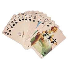 blacklotus Pink Beauty Paper Playing Cards,Poker Deck 54 Cards All Different Vintage Goddess Retro Classic Pin Club Card Games - Pink - View 8