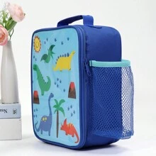 Cartoon Dinosaur Insulated Lunch Bag, Outdoor Portable Gift, Holiday Present - Blue - View 6