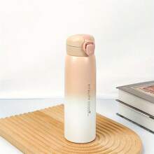 1pc Double-Wall Stainless Steel Insulated Water Bottle, Bounce Lid, Spout Mouth, Student Tumbler, Perfect Back-To-School Gift Back To School