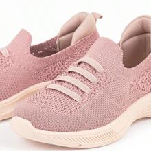 Tenis feminino conjunto Calce Facil Slip on Meia Knit Feminino Infantil Juvenil Menina Casual desportivo