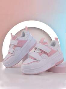 Auto-Retractable Wheel Roller Skating Shoes With 2 Wheels For Women - Pink - View 4