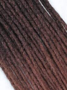 24 In Dreadlock Extensions Synthetic Single Ended Dreads Extensions Hippie Style Fake Dreads 10 Strands SE Crochet Thin 0.6cm Width Dreadlocks Extensions For White Woman - Dark Brown - View 7