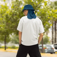 Sombrero de Legionario o Cazador con Capa de protección del Sol - Azul - Ver 2