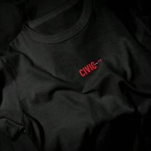 Oversized T-Shirt Streetwear Men's Shirt Civic Car Racing - 黑色 - 查看 2