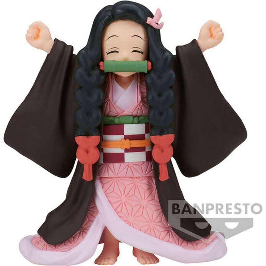 Figura De Acción De Nezuko Kamado (Demon Slayer) - Banpresto, 15 Cm, PVC, Multicolor, Con Base