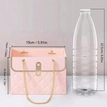 1 Stück schöne handtaschenförmige Rose Blumen Geschenkbox - perfekt für Hochzeiten, Valentinstag & Geburtstage! Großartig zum Verpacken von Muttertagsgeschenken - Geschenktasche - Übersicht 8