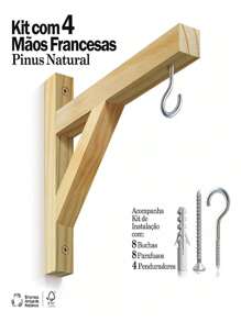 Kit 4 French Hands To Hang Plant Pots On The Wall