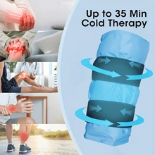 Ice Pack Wrap Around Knee, Reusable Gel Ice Pack For Knee After Sports, 1 Pack Blue - Blue - View 4