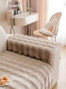 1pc sofá macio slipcover capa de sofá, conforto capa de sofá de pelúcia protetor de móveis para quarto escritório sala de estar decoração de casa