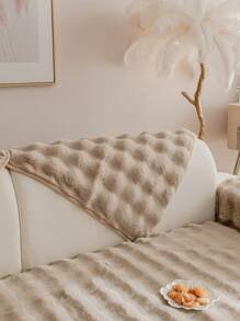 1pc sofá macio slipcover capa de sofá, conforto capa de sofá de pelúcia protetor de móveis para quarto escritório sala de estar decoração de casa