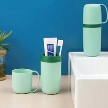 1 个洗衣粉和织物柔顺剂液体储存瓶，浴室洗发水可再填充瓶，浴室配件储存，浴室储存罐 - 彩色 - 查看 11