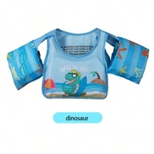 1 件儿童游泳背心和泳衣 - 儿童漂浮夹克，浮力泳衣，适合 2-7 岁的男孩和女孩 - 彩色 - 查看 4