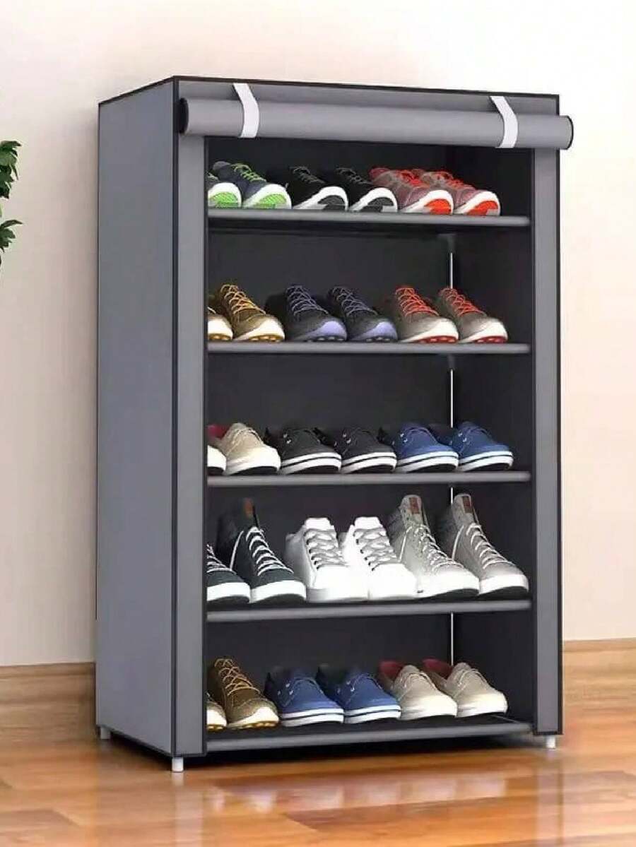 Zapatera Closed Organizador De 5 Niveles Estante De Acero - Multicolor - Ver 1
