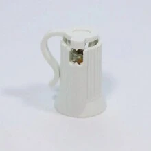 100PCS C7 E12 Replacement Bulb Sockets, C7 White Socket SPT-1 Christmas String Light Replacement Lamp Holder(E12, White)