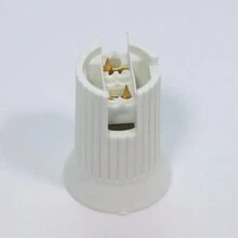 100PCS C7 E12 Replacement Bulb Sockets, C7 White Socket SPT-1 Christmas String Light Replacement Lamp Holder(E12, White)