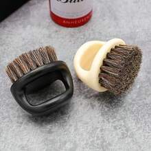 1 Bàn Chải Ria Mép Để Làm Sạch Tóc, Tẩy Lông Cổ Bàn Chải Chải Lông Cho Nam - màu đen - Xem 5