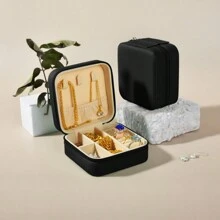 1 hộp đựng trang sức du lịch đựng bông tai, nhẫn, phụ kiện - nhiều màu - Xem 8