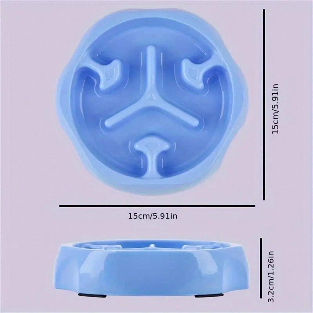Slow Feeding Dog Bowl, AntiGulping Plastic Puzzle Dog Food Bowl, Non