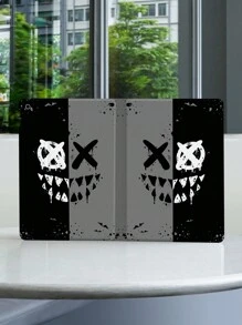 Apple XO Smiling Face Pattern Protective Case Compatible With IPad 9th/8th/7th Gen 10.2-Inch, New IPad 10th Gen Folding Stand Cover With Auto Wake/Sleep, Shockproof Protection