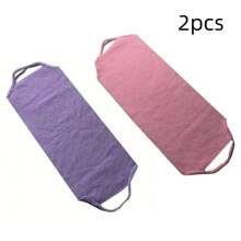 Toalla de baño exfoliante elástica larga, correa engrosada de frotamiento de nylon para limpiar la espalda, elimina células muertas de la piel y limpia durante el baño