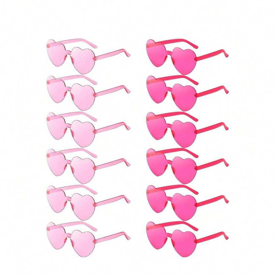 1-6-12-20-pairs-heart-shaped-sunglasses-candy-color-rimless-fun-heart