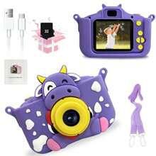PoddyPony New Style Toys Digital Kids Camera For 3-12 Year Old Boys Girls , Children Digital Video Camcorder Camera With Soft Silicone Cover, Best Christmas Birthday Festival Gift For Kids - 32G SD Card Included - Multicolor - View 14