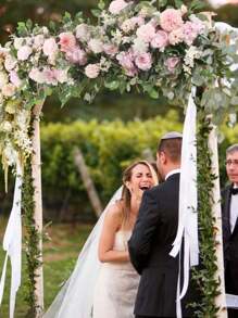 1pc Wedding Arch Flowers,3.28ft Artificial Flowers Arrangement Swag, Silk Fake Peonies Rose Floral Row For Wedding Backdrop Decor DIY Party Ceremony For Wedding Decoration, Valentine'S Day Decor, Birthday Decor, Anniversary Decor, Holiday Decor, Graduation Decoration, Party Decor Supplies - 淺粉色 - 查看 5