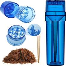 1pc/4pcs Mini Manual Joint Roller Maker Plastic With Cone Holder 4-Layer Tobacco Grinder Cigarette Rolling Horn Tube Smoke Cutter Tools - Multicolor - View 1