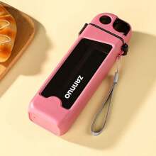 Zannuo 11.83oz Leakproof BPF-Free Square Water Bottle With Built-In Straw -  PC Material, Hand Wash Only, Perfect For Outdoor And Travel - Multicolor - View 9