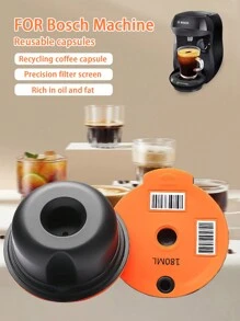 1pc For BOSCH And Tassimo Coffee Capsule Capsules, Spresso Filter, Circulation Shell Coffee Equipment - Orange - View 2