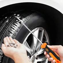 1 件装轮胎修理工具汽车轮胎石去除器挂钩，汽车轮胎凹槽工具清洁钩车轮胎面槽石砾去除器，汽车轮胎清洁钩汽车轮胎石去除器挂钩轮胎石清洁钩 - 銀色 - 查看 12