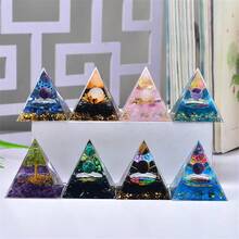 5cm Crystal Pyramid Home Decor DIY Epoxy Resin Crafts - Multicolor - View 1
