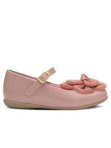 Children's Women's Flat Shoes No. 18 To 27 Mary Jane Girl's Doll Shoe 02.44i - Hồng - Xem 6