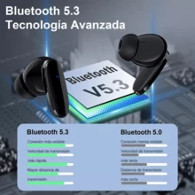 Auriculares Inalambricos Bluetooth 5.3 1Hora AUT205 Audífonos in-ear inalámbricos - Negro - Ver 4