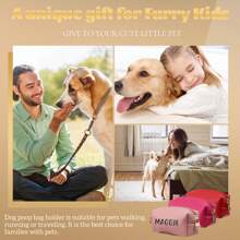 1 pièce Porte-sac à déjections canines, porte-sac à déchets pour chien, distributeur de sacs à déjections pour chien , distributeur de sacs à déchets pour chien - Bleu ciel - Voir 7