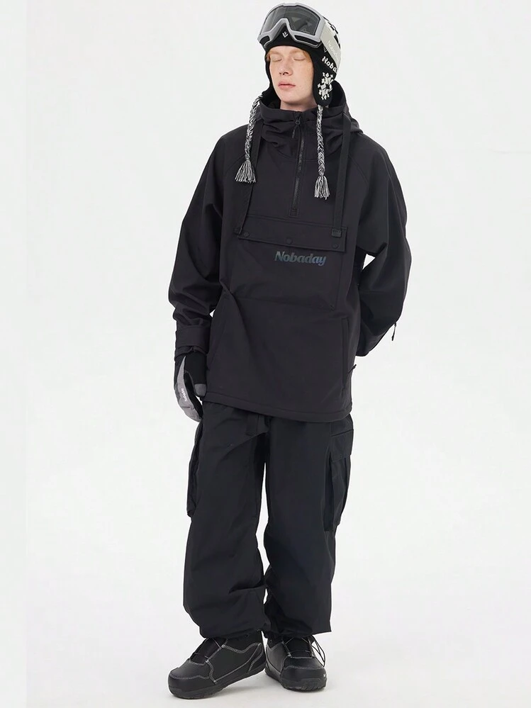 NOBADAY WOMEN'S JUICY CANDY RETRO SNOW JACKET&PANTS - 黑色 - 查看 3