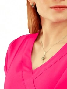 Scrub Tops - Rose vif - Voir 6