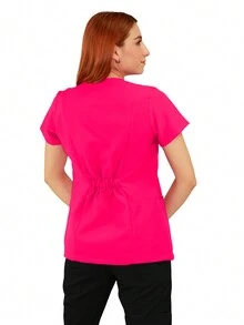 Scrub Tops - Rose vif - Voir 3