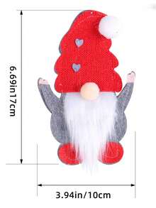 3pcs Faceless Doll Knife Fork Set Christmas Table Decoration - Multicolor - View 3