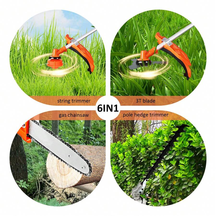 Upgrade 52cc Eater Gas Powered Brush Cutter And Gas String Trimmer 2